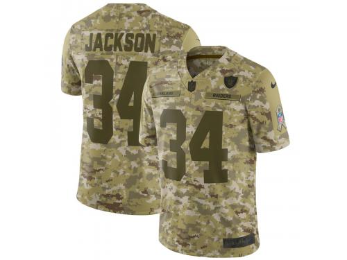 Men's Oakland Raiders Bo Jackson Nike Camo Salute to Service Retired Player Limited Jersey