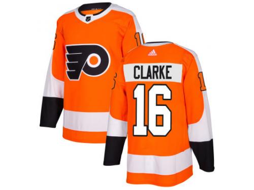 Men's Philadelphia Flyers #16 Bobby Clarke adidas Orange Authentic Jersey