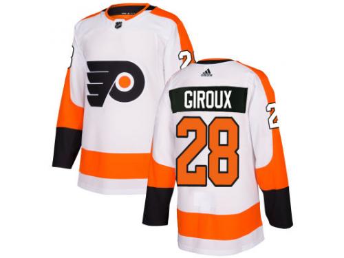 Men's Philadelphia Flyers #28 Claude Giroux adidas White Authentic Jersey
