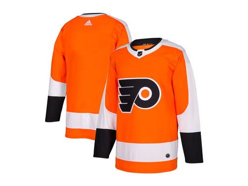 Men's Philadelphia Flyers adidas Orange Home Authentic Blank Jersey