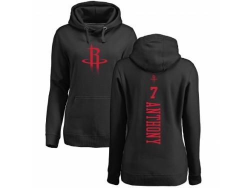 NBA Women Nike Houston Rockets #7 Carmelo Anthony Black One Color Backer Pullover Hoodie
