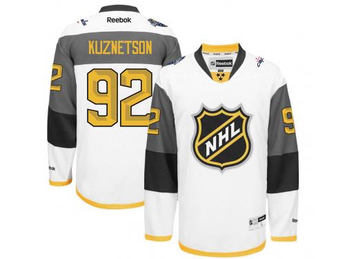 NHL Reebok Washington Capitals #92 Evgeny Kuznetsov Men 2016 All-Star White Jerseys