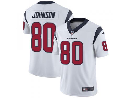 Nike Andre Johnson Limited White Road Youth Jersey - NFL Houston Texans #80 Vapor Untouchable