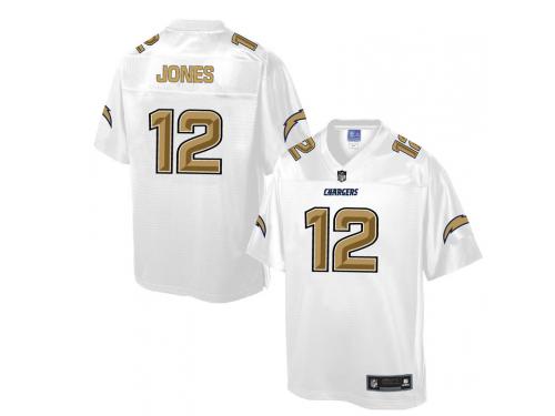Nike Men NFL San Diego Chargers #12 Jacoby Jones White Game Jersey