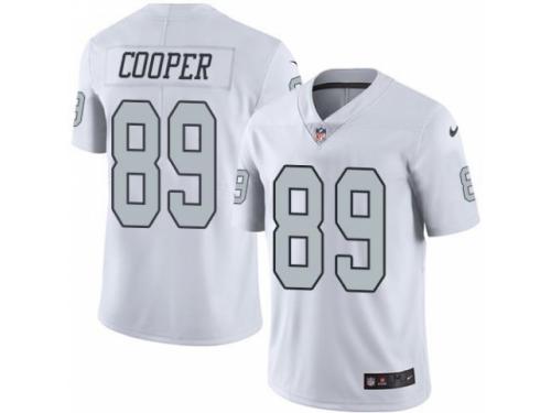 Nike Oakland Raiders #89 Amari Cooper White Men's Stitched NFL Limited Rush Jersey