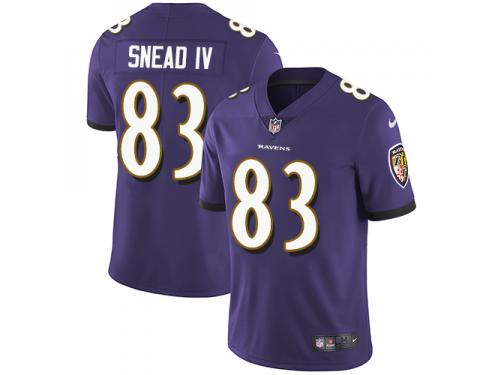 Nike Willie Snead IV Limited Purple Home Men's Jersey - NFL Baltimore Ravens #83 Vapor Untouchable