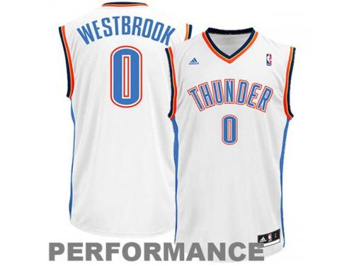 Russell Westbrook Oklahoma City Thunder adidas Replica Home Jersey - White