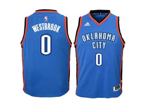 Russell Westbrook Oklahoma City Thunder Youth Swingman Basketball Jersey - Blue