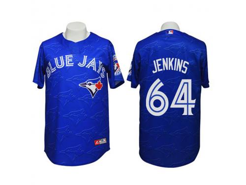 Toronto Blue Jays #64 Chad Jenkins Conventional 3D Version Blue Jersey