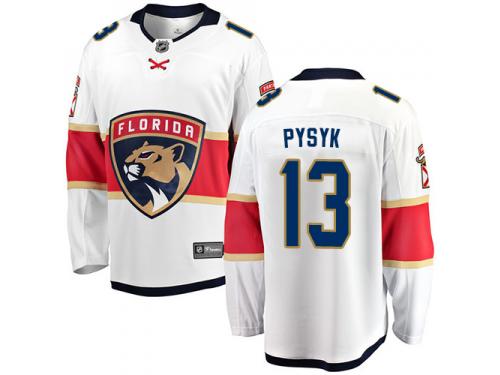 Youth Florida Panthers #13 Mark Pysyk White Away Breakaway NHL Jersey