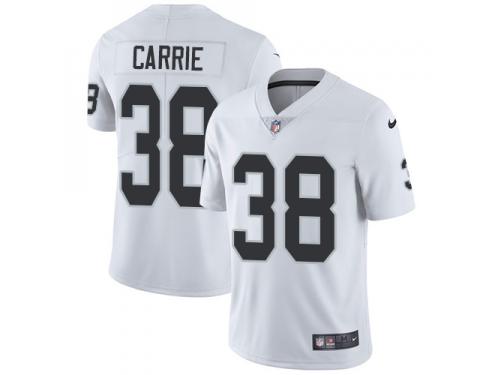 Youth Limited T.J. Carrie #38 Nike White Road Jersey - NFL Oakland Raiders Vapor Untouchable