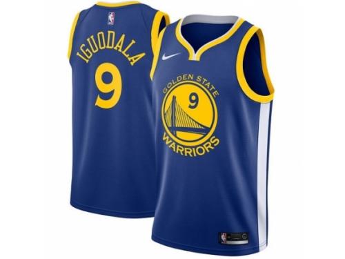 Youth Nike Golden State Warriors #9 Andre Iguodala  Royal Blue Road NBA Jersey - Icon Edition