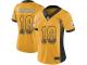 #18 Limited Diontae Johnson Gold Football Women's Jersey Pittsburgh Steelers Rush Drift Fashion