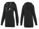 2015 NHL Philadelphia Flyers Women Long Black Pullover Hoodie