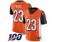 #23 Limited B.W. Webb Orange Football Alternate Youth Jersey Cincinnati Bengals Vapor Untouchable 100th Season