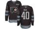 #40 Authentic Jordan Weal Black Adidas NHL Men's Jersey Philadelphia Flyers 1917-2017 100th Anniversary