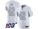 #42 Limited Ronnie Lott White Football Men's Jersey Oakland Raiders Rush Vapor Untouchable 100th Season