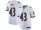 #43 Baltimore Ravens Justice Hill Limited Men's Road White Jersey Football Vapor Untouchable