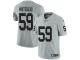 #59 Limited Tahir Whitehead Silver Football Men's Jersey Oakland Raiders Inverted Legend