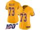 #73 Limited Chase Roullier Gold Football Women's Jersey Washington Redskins Rush Vapor Untouchable 100th Season