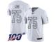 #75 Limited Howie Long White Football Men's Jersey Oakland Raiders Rush Vapor Untouchable 100th Season