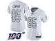 #85 Limited Derek Carrier White Football Women's Jersey Oakland Raiders Rush Vapor Untouchable 100th Season