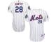 Daniel Murphy New York Mets Majestic Authentic Player Jersey with 2015 World Series Patch - White Royal