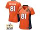 Game Joel Dreessen WoMen Jersey - Denver Broncos #81 Home Orange Super Bowl 50 Bound Nike NFL