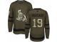 Men Adidas Ottawa Senators #19 Derick Brassard Green Salute to Service NHL Jersey