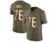 Men Nike Denver Broncos #76 Max Garcia Limited Olive/Gold 2017 Salute to Service NFL Jersey