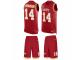 Men Nike Kansas City Chiefs #14 Demarcus Robinson Red Tank Top Suit NFL Jersey