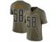 Men Nike Los Angeles Chargers #58 Nigel Harris Limited Olive 2017 Salute to Service NFL Jersey