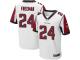 Men Nike NFL Atlanta Falcons #24 Devonta Freeman Authentic Elite Road White Jersey
