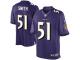 Men Nike NFL Baltimore Ravens #51 Daryl Smith Home Purple Limited Jersey