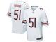 Men Nike NFL Chicago Bears #51 Dick Butkus Road White Game Jersey