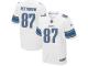 Men Nike NFL Detroit Lions #87 Brandon Pettigrew Authentic Elite Road White Jersey