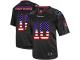 Men Nike NFL Houston Texans #10 DeAndre Hopkins Black USA Flag Fashion Limited Jersey