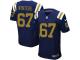Men Nike NFL New York Jets #67 Brian Winters Authentic Elite Navy Blue Jersey