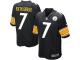 Men Nike NFL Pittsburgh Steelers #7 Ben Roethlisberger Home Black Game Jersey