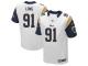Men Nike NFL St. Louis Rams #91 Chris Long Authentic Elite Road White Jersey