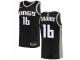 Men Nike Sacramento Kings #16 Peja Stojakovic  Black NBA Jersey Statement Edition