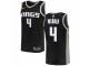 Men Nike Sacramento Kings #4 Chris Webber  Black NBA Jersey Statement Edition
