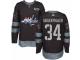 Men's Adidas Washington Capitals #34 Jonas Siegenthaler Premier Black 1917-2017 100th Anniversary NHL Jersey