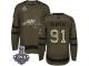 Men's Adidas Washington Capitals #91 Tyler Graovac Green Authentic Salute to Service 2018 Stanley Cup Final NHL Jersey
