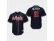 Men's Atlanta Braves #11 Navy Ender Inciarte Official Alternate 2019 Cool Base Jersey