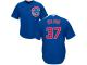 Men's Chicago Cubs Majestic Royal Cool Base #37 Justin Wilson Jersey