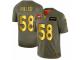 Men's Denver Broncos #58 Von Miller Olive Gold 2019 Salute to Service Football Jersey