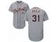 Men's Majestic Detroit Tigers #31 Alex Avila Grey Flexbase Authentic Collection MLB Jersey