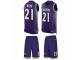 Men's Nike Baltimore Ravens #21 Lardarius Webb Purple Tank Top Suit NFL Jersey
