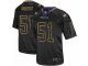 Men's Nike Baltimore Ravens #51 Daryl Smith Elite Lights Out Black NFL Jersey